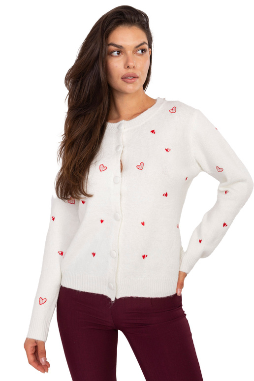 Kreminės spalvos megztinis