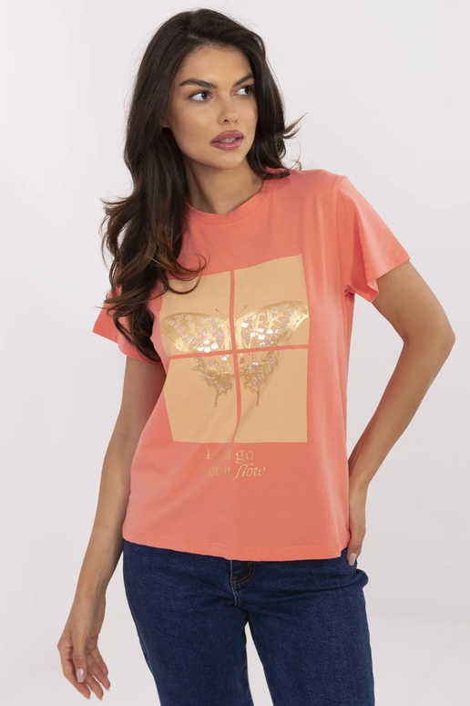 Marškinėliai-CLM-TS-1704.85-oranžiniai