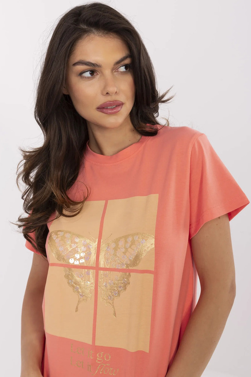 Marškinėliai-CLM-TS-1704.85-oranžiniai