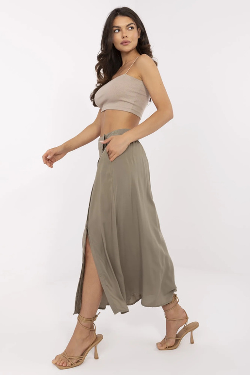 Sijonas-D73761M50222A-chaki spalvos