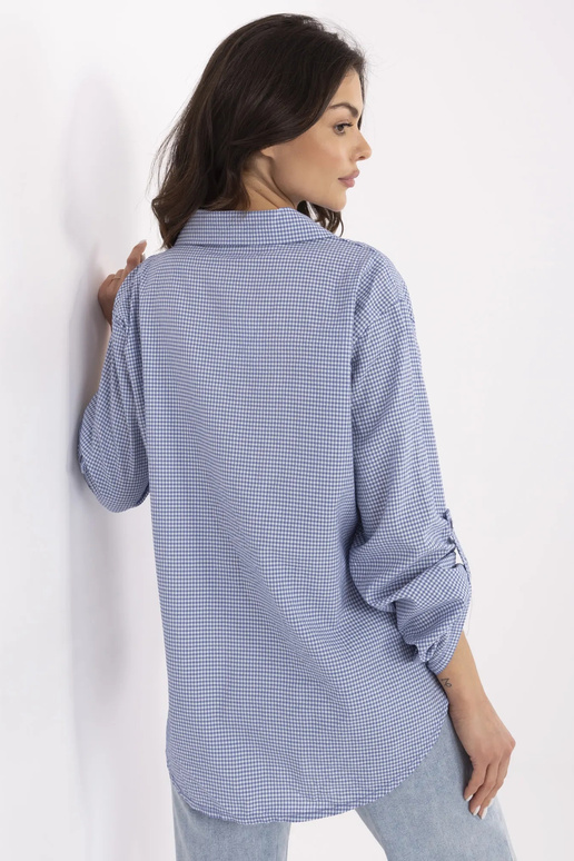 Marškiniai-MO-KS-1803.89-tamsiai mėlyni