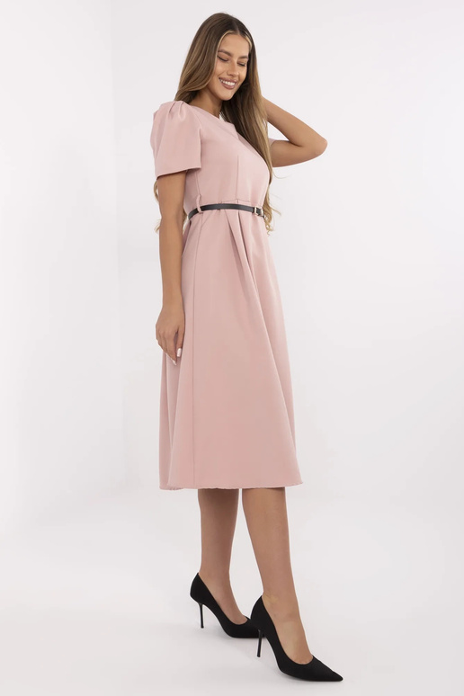 Suknelė-MI-SK-A2328.41-tamsiai rožinė