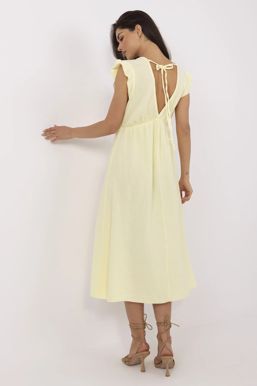 Suknelė-MI-SK-122126.77-šviesiai geltona Suknelė-MI-SK-122126.77-šviesiai geltona