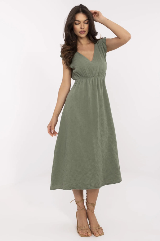 Suknelė-MI-SK-122126.77-chaki spalvos Suknelė-MI-SK-122126.77-chaki spalvos