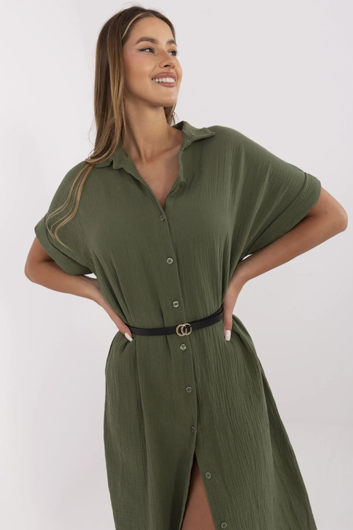 Suknelė-MI-SK-A2494.99-chaki spalvos