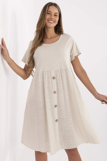 Suknelė-MO-SK-1005.67-smėlinė 2