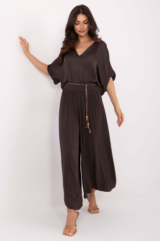 Kelnės-TW-SP-BI-81733.14-tamsiai rudos