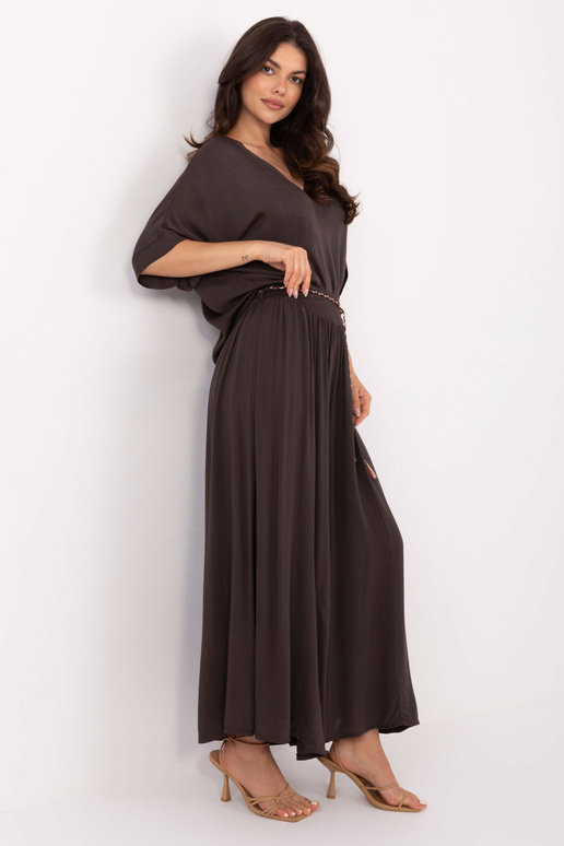 Kelnės-TW-SP-BI-81733.14-tamsiai rudos