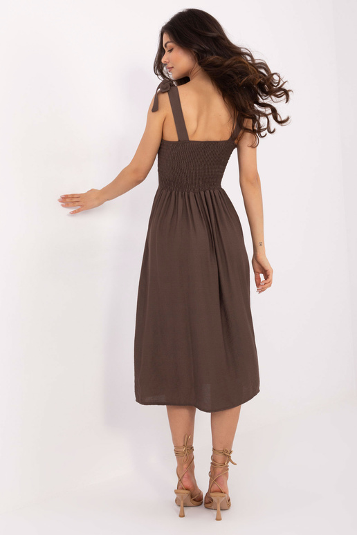 Suknelė-MI-SK-A1830.69-tamsiai ruda Suknelė-MI-SK-A1830.69-tamsiai ruda