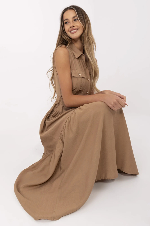 Suknelė-MI-SK-A5032.70P-kumelinė