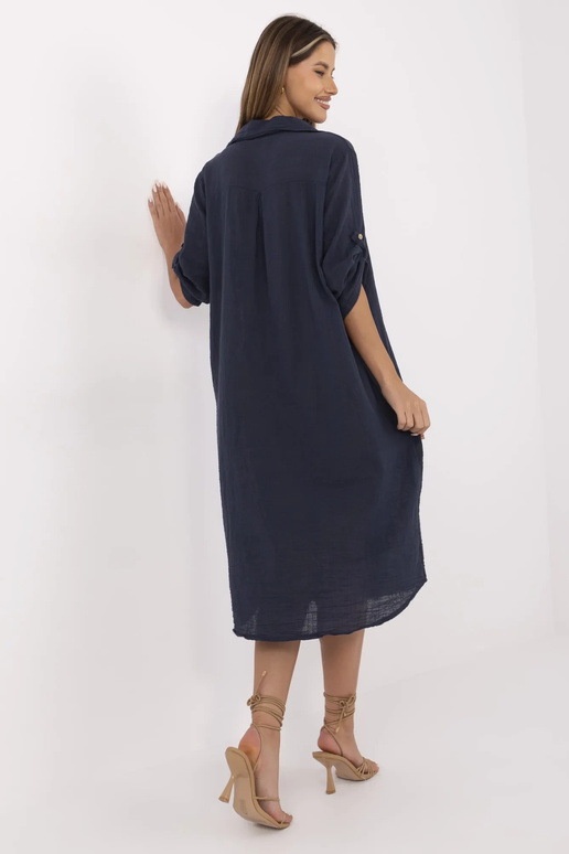 Suknelė-TW-SK-BI-24135.81-tamsiai mėlyna Suknelė-TW-SK-BI-24135.81-tamsiai mėlyna