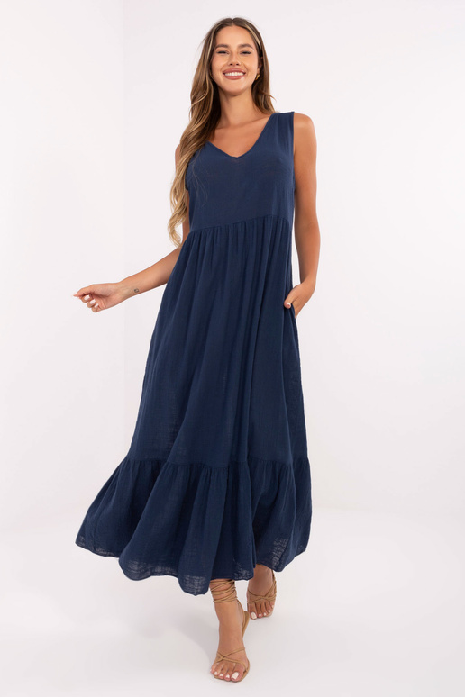 Suknelė TW-SK-BI-28007.63 tamsiai mėlyna