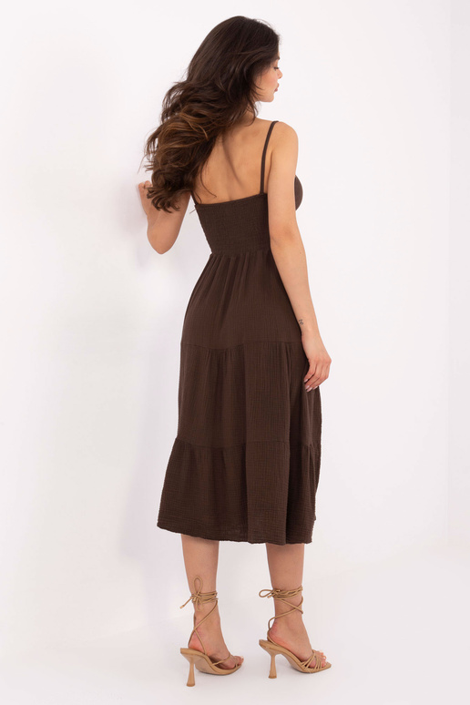 Suknelė-MI-SK-62200.76-tamsiai ruda Suknelė-MI-SK-62200.76-tamsiai ruda