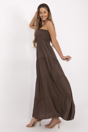 Suknelė-MI-SK-A2596.97-ruda