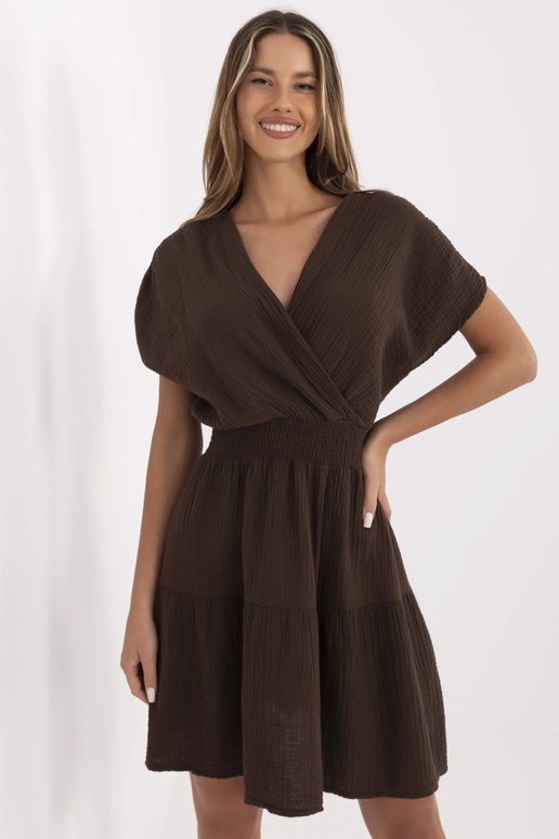 Suknelė-MI-SK-92160.00-tamsiai ruda