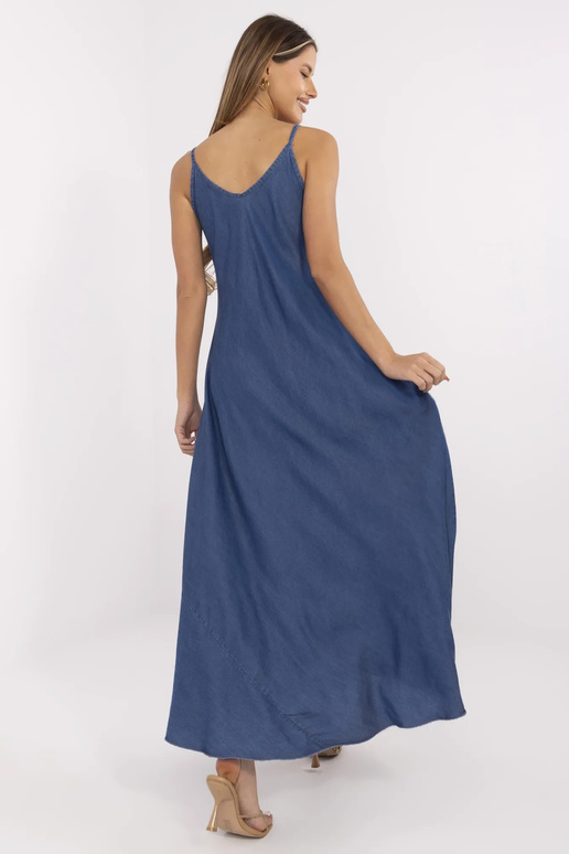 Suknelė-DHJ-SK-A9086.95-tamsiai mėlyna