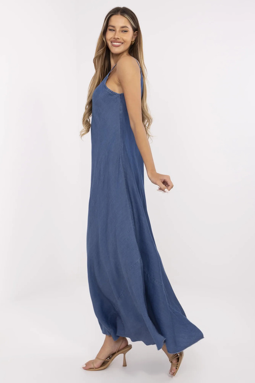 Suknelė-DHJ-SK-A9086.95-tamsiai mėlyna