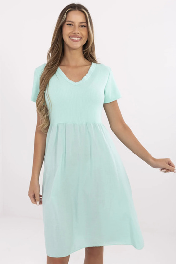 Suknelė-DHJ-SK-25370.85-mėtinė 2