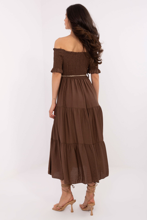 Suknelė-MI-SK-A2609.96-ruda Suknelė-MI-SK-A2609.96-ruda