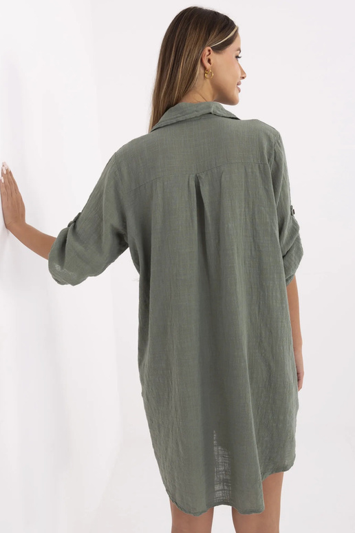 Suknelė-TW-SK-BI-22263.00-chaki spalvos Suknelė-TW-SK-BI-22263.00-chaki spalvos