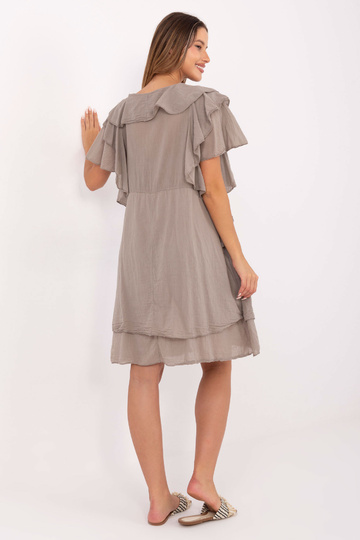 Suknelė, tamsiai smėlinės...