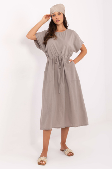 Suknelė tamsiai smėlinė 2