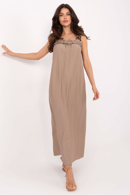 Suknelė-MI-SK-A6412.68-tamsiai smėlio... Suknelė-MI-SK-A6412.68-tamsiai smėlio...