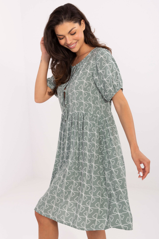 Pistacijų spalvos suknelė