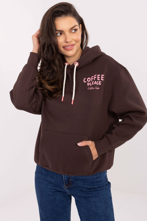 Tamsiai rudas džemperis