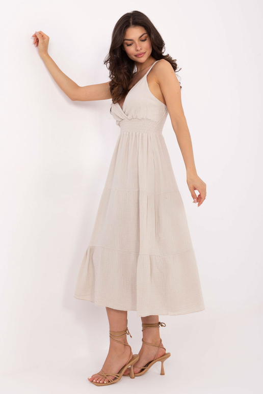 Suknelė-MI-SK-62200.76-smėlinė Suknelė-MI-SK-62200.76-smėlinė