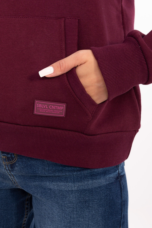 Bordo spalvos džemperis