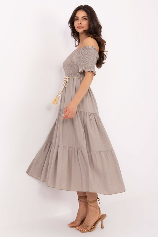 Suknelė-MI-SK-A2609.96-tamsiai smėlio... Suknelė-MI-SK-A2609.96-tamsiai smėlio...