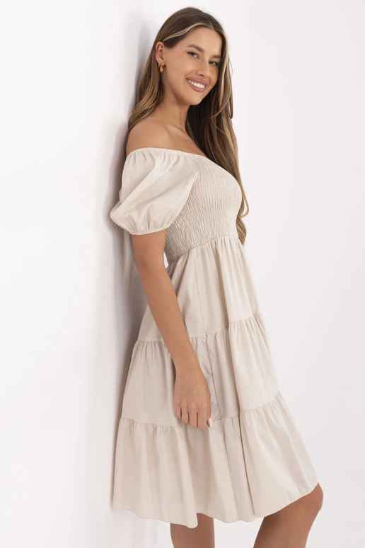 Suknelė-MI-SK-A2561.89-smėlinė Suknelė-MI-SK-A2561.89-smėlinė