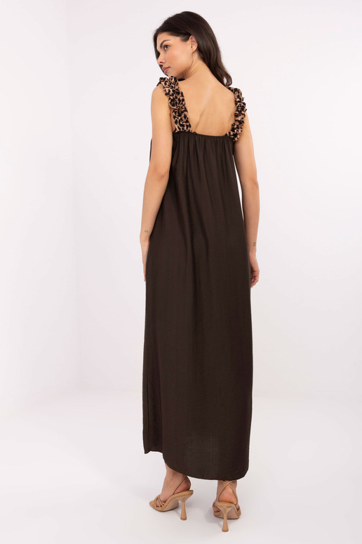 Suknelė-MI-SK-A6412.68-tamsiai ruda Suknelė-MI-SK-A6412.68-tamsiai ruda