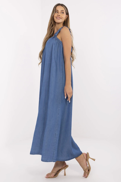 Suknelė-DHJ-SK-A9197.90-tamsiai mėlyna Suknelė-DHJ-SK-A9197.90-tamsiai mėlyna