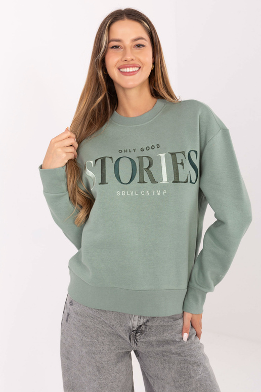 Pistacijų spalvos džemperis