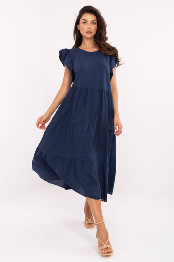 Tamsiai mėlyna suknelė