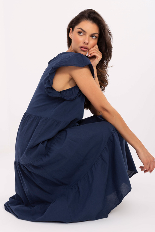 Tamsiai mėlyna suknelė