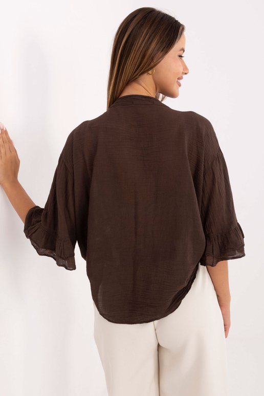 Marškiniai tamsiai rudi