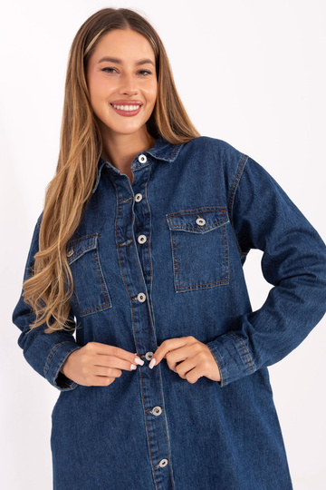 Tamsiai mėlyna suknelė