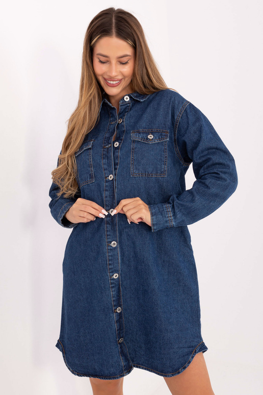 Tamsiai mėlyna suknelė