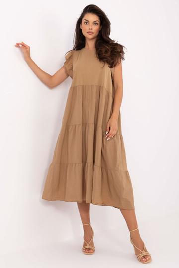 Kupranugario spalvos suknelė 2