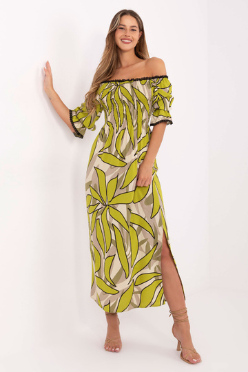 Chaki spalvos suknelė 2