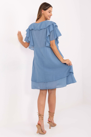 Tamsiai mėlyna suknelė