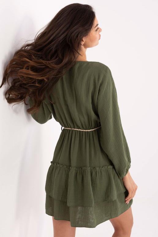 Suknelė-MI-SK-A5079.27-chaki spalvos Suknelė-MI-SK-A5079.27-chaki spalvos