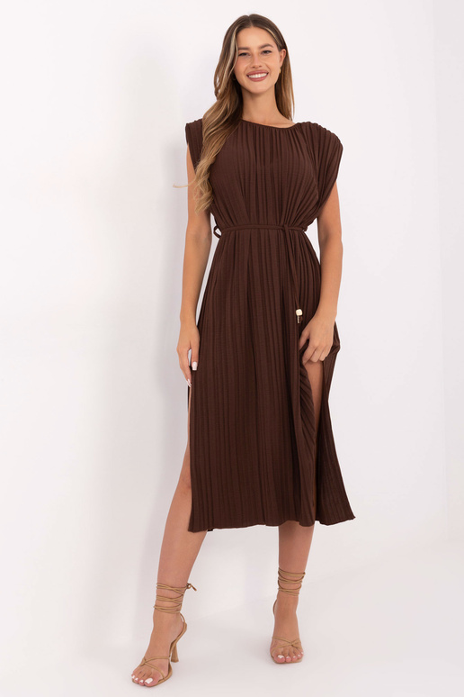 Tamsiai ruda suknelė