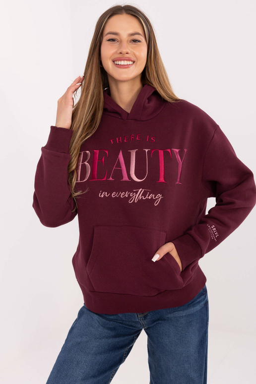 Bordo spalvos džemperis