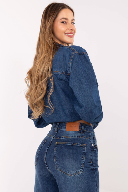 Tamsiai mėlynos kelnės