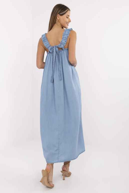 Suknelė-DHJ-SK-A9197.90-mėlyna Suknelė-DHJ-SK-A9197.90-mėlyna