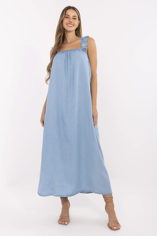 Suknelė-DHJ-SK-A9197.90-mėlyna Suknelė-DHJ-SK-A9197.90-mėlyna